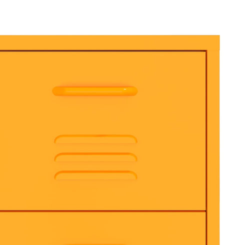 Lady Jillian -  Drawer Cabinet Mustard Yellow 80x35x101,5 cm Steel